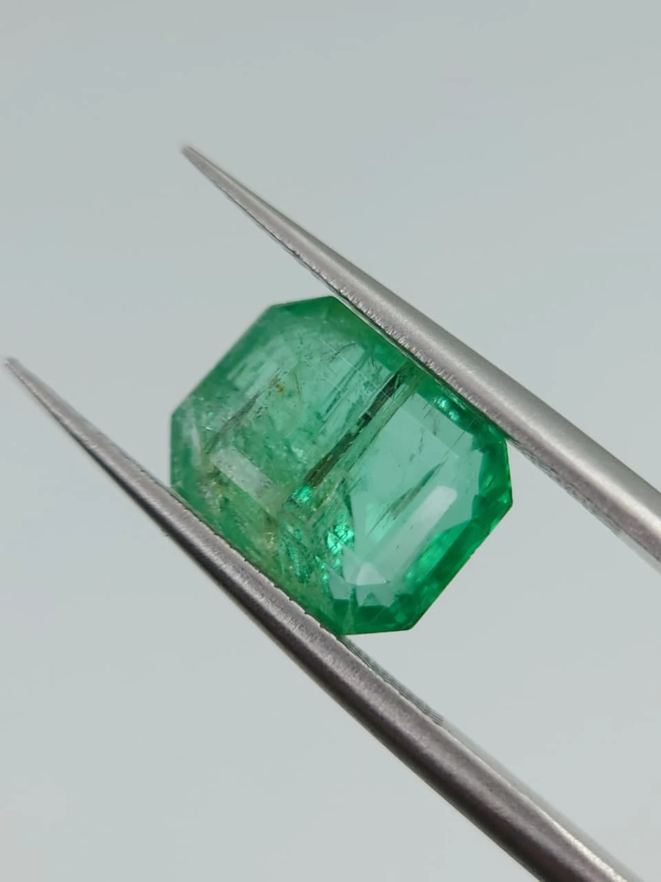 4.2ct Natural Octagon Faceted Panjshir Emerald from Afghanistan — view 2